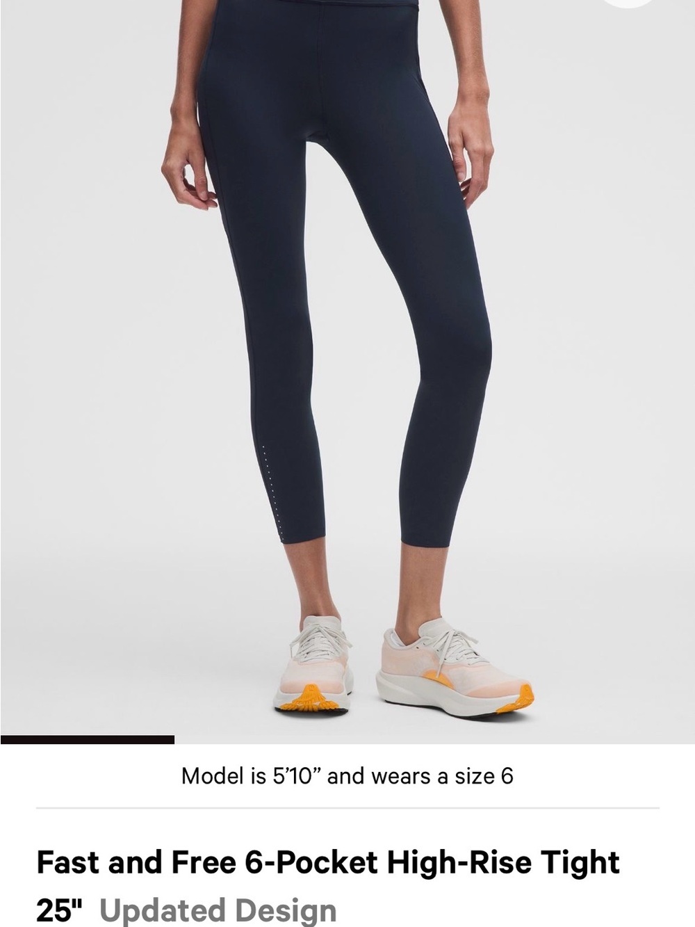 lululemon athletica Fast and Free High-Rise Tight 25" in Blue